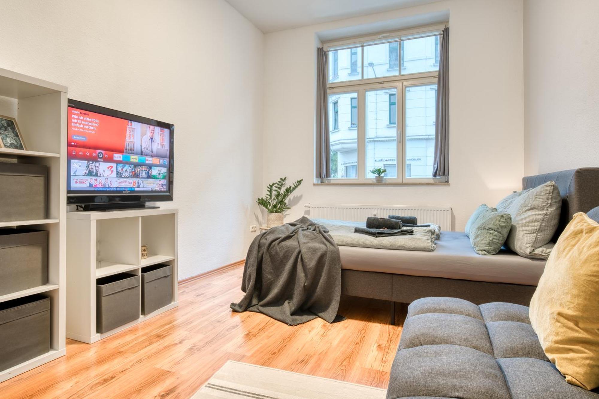 Homy I Altbaucharme Netflix Und Wlan Apartment Лайпциг Екстериор снимка
